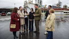Besteiro, este viernes, charla con el alcalde de Caldas, Jacobo Prez, ante la fbrica de Foresa