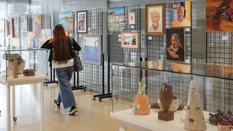 Detalle de la exposici�n en la biblioteca N�s