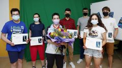 Entrega becas Juan Lamp�n en el instituto de Pobra 2021