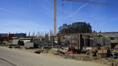 Obras en la Cidade Deportiva Afouteza del Celta hace unas semanas.