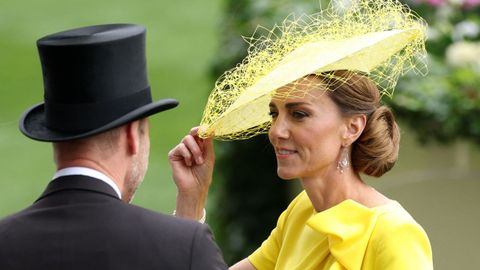 El pr�ncipe Guillermo y la princesa Catalina, en las carreras de Ascot