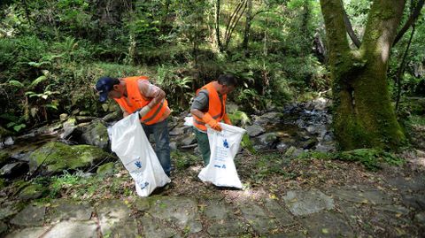 Recogida de residuos en Boal.Recogida de residuos en Boal