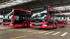 Nuevos autobuses de 12 metros que Tranv�as suma a su flota