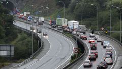 Imagen de archivo de otro accidente en el túnel de A Madroa