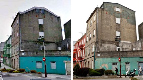 El antes y el despu�s del inmueble que tendr� que derribar lo construido de m�s