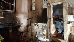 Estado en el que quedó la vivienda tras el incendio