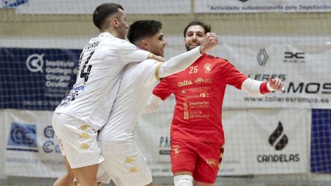 David Novoa en el partido disputado por O Parrulo el fin de semana en A Malata.