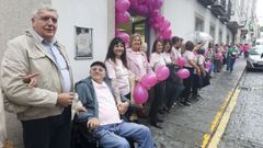 Cadena humana contra el c�ncer de mama en Ferrol