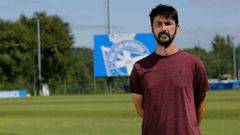 Miguel Llorente, en la ciudad deportiva de Abegondo