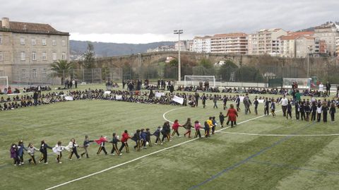 El incidente ocurrió a finales de abril en el campo del Salesianos de Ourense, en la imagen en una foto de archivo