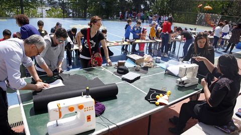 Romara das Letras no colexio de Escarabote