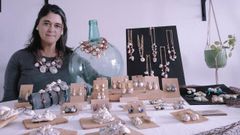 La artista acudi este fin de semana en una feria de productos elaborados a mano en A Corua.