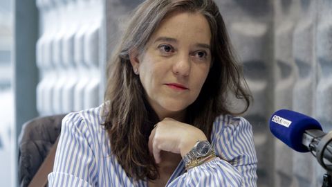 In�s Rey, en una intervenci�n en Radio Voz el pasado mes de marzo