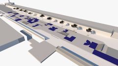 Recreaci�n del �skate-plaza� que se construir� en la avenida de Reina Victoria, en Pontevedra