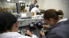 Alumnos en la Escuela Antonio de Esca�o