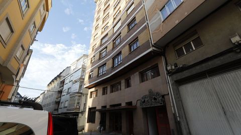 El antiguo hotel Tebar estaba en la calle Nicols Cora Montenegro, en el centro de Viveiro