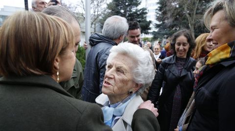 Inauguraci�n de la plaza Elvira Bao Maceiras en A Coru�a