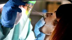 Pruebas del covid en el Hospital Meixoeiro, de Vigo