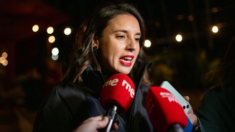 La exministra Irene Montero, en Barcelona