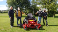 El club de golf Campomar recibi� esta semana su nuevo cortac�sped, vendido por la empresa Electro Agro, de Valdovi�o