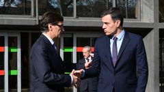 El ministro de Sanidad, Salvador Illa, y el presidente del Gobierno, Pedro S�nchez