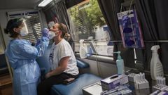 Pruebas diagn�sticas en el �criba-bus�, en la ciudad de Ourense