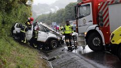 Accidente�grave�en la carretera LU-540 a su paso por Muras