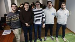 Roberto Gozález, rodeado de los representantes de VEO, GS360 Play y Kaantera