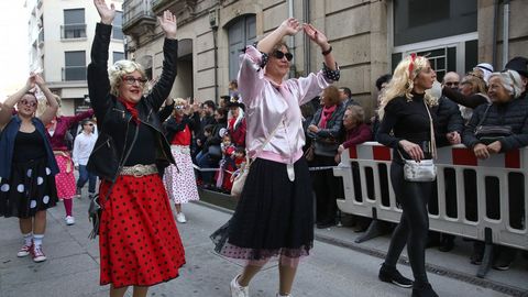 S�bado de pi�ata en Celanova.Los gruposy comparsas estuvieron muy animados