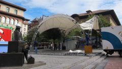 Un chiringuito de San Mateo en Oviedo