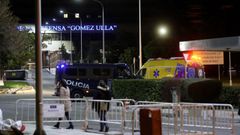 Exteriores del Hospital Militar Gmez Ulla, donde los 19 espaoles repatriados de Wuhan pasarn las dos semanas de cuarentena 