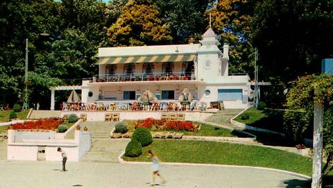 Cafeter�a del parque en los a�os setenta