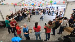 Actuacin musical en la Foliada de Cervo