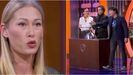 La concursante Tamara (izquierda) y los miembros del jurado en el programa en el que anunci� su renuncia a seguir concursando