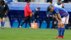 Saul Berjon Real Oviedo Alcorcon Carlos Tartiere.Saul Berjon, tras el encuentro frente al Alcorcon