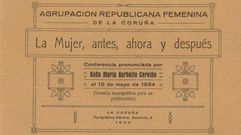 A peza homenaxea a �Mar�a Barbeito�