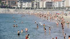 Playas como Silgar, en Sanxenxo, registraron este verano m�s gente que en el 2020