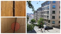 Marcas que suelen dejar los ladrones en estos casos, y una de las zonas afectadas en Ferrol