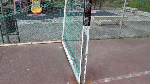 As� est� el entorno de las pistas polideportivas de A Canteira