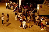 El primer botell�n en la explanada amparado por la norma municipal se celebr� en agosto del 2008 (en la imagen).