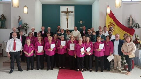Acto del día del Pilar en Outes.