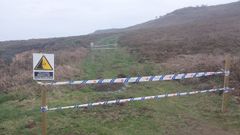 Polic�a Local se�aliz� el acceso para advertir del riesgo e impedir el paso