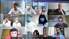 Reuni�n del consejero Borja S�nchez con varios cient�ficos