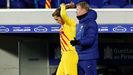 Imagen de este domingo de Koeman con Griezmann