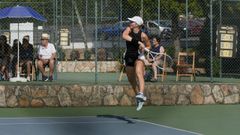 Polina Iatcenko, en la final del torneo internacional de tenis femenino W50 Cidade de Ourense-