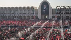 Funeral del l�der supremo iran� Al� Jamen�i, muerto en un bombardeo.