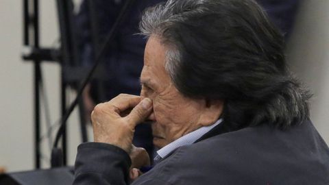 El expresidente peruano, Alejandro Toledo, tras conocer la sentencia