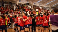 La vuelta del derbi enre Porri�o y Guard�s en el play-off de Divisi�n de Honorfe femenina,e n im�genes