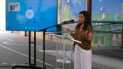 In�s Rey, en el CEIP Concepci�n Arenal. 