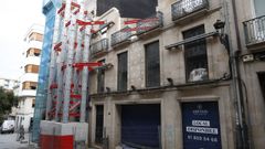Fachada numerada para su reconstrucci�n en la calle Cardenal Quiroga